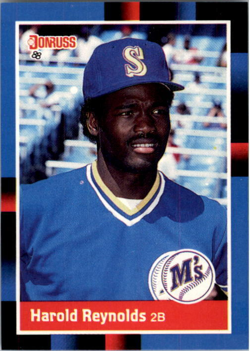 1988 Harold Reynolds Donruss Baseball Card #563