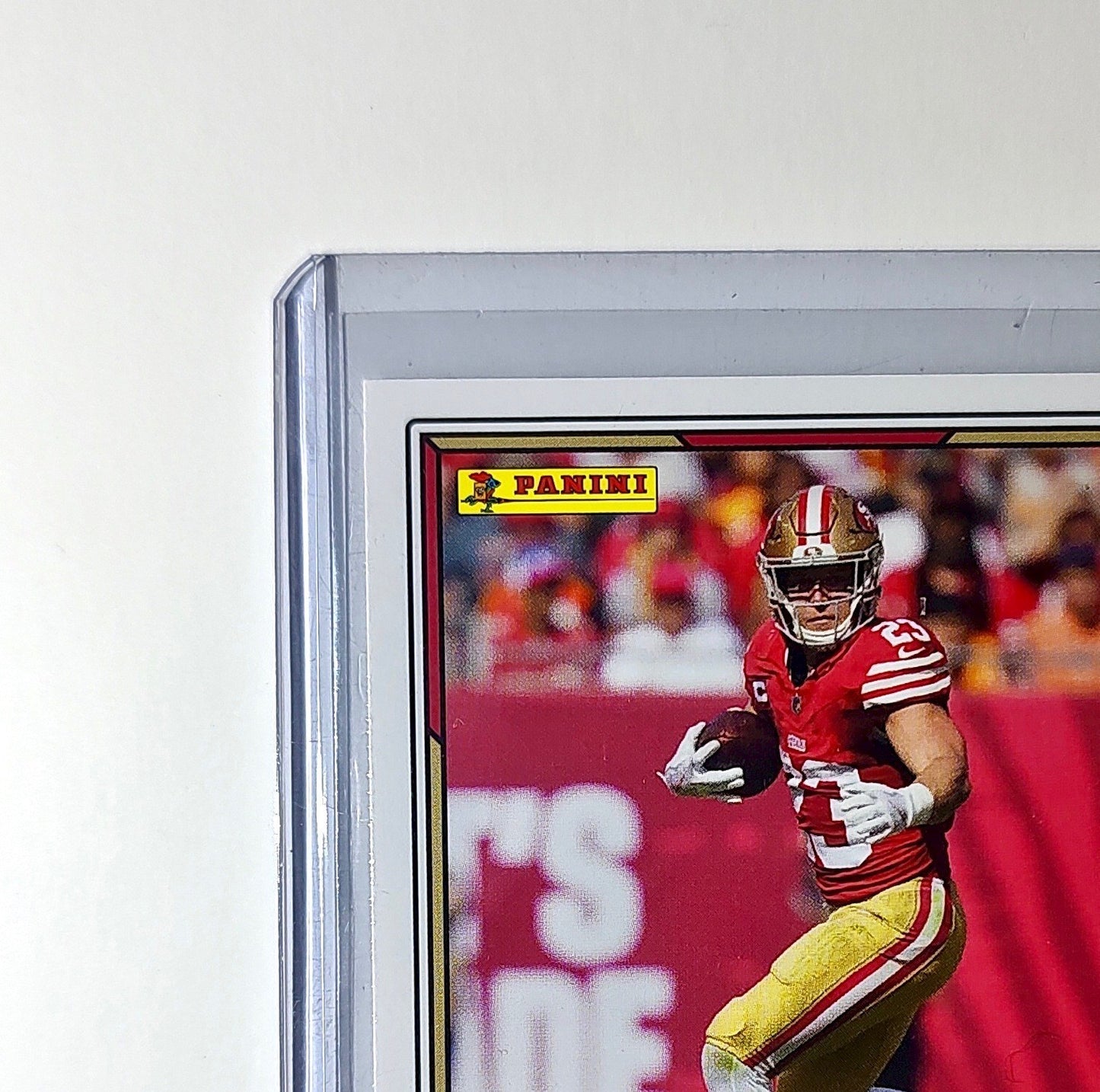 Christian McCaffrey 2025 Panini NFL #68 Sticker Card San Francisco 49ers