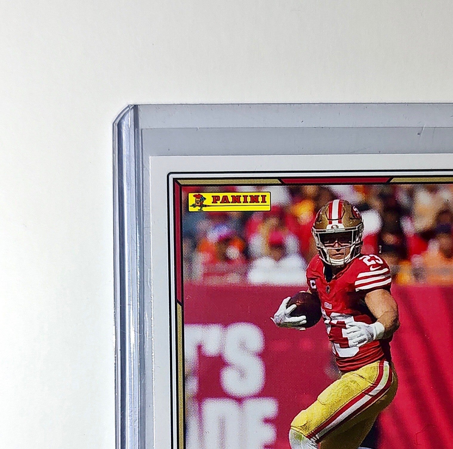 Christian McCaffrey 2025 Panini NFL #68 Sticker Card San Francisco 49ers