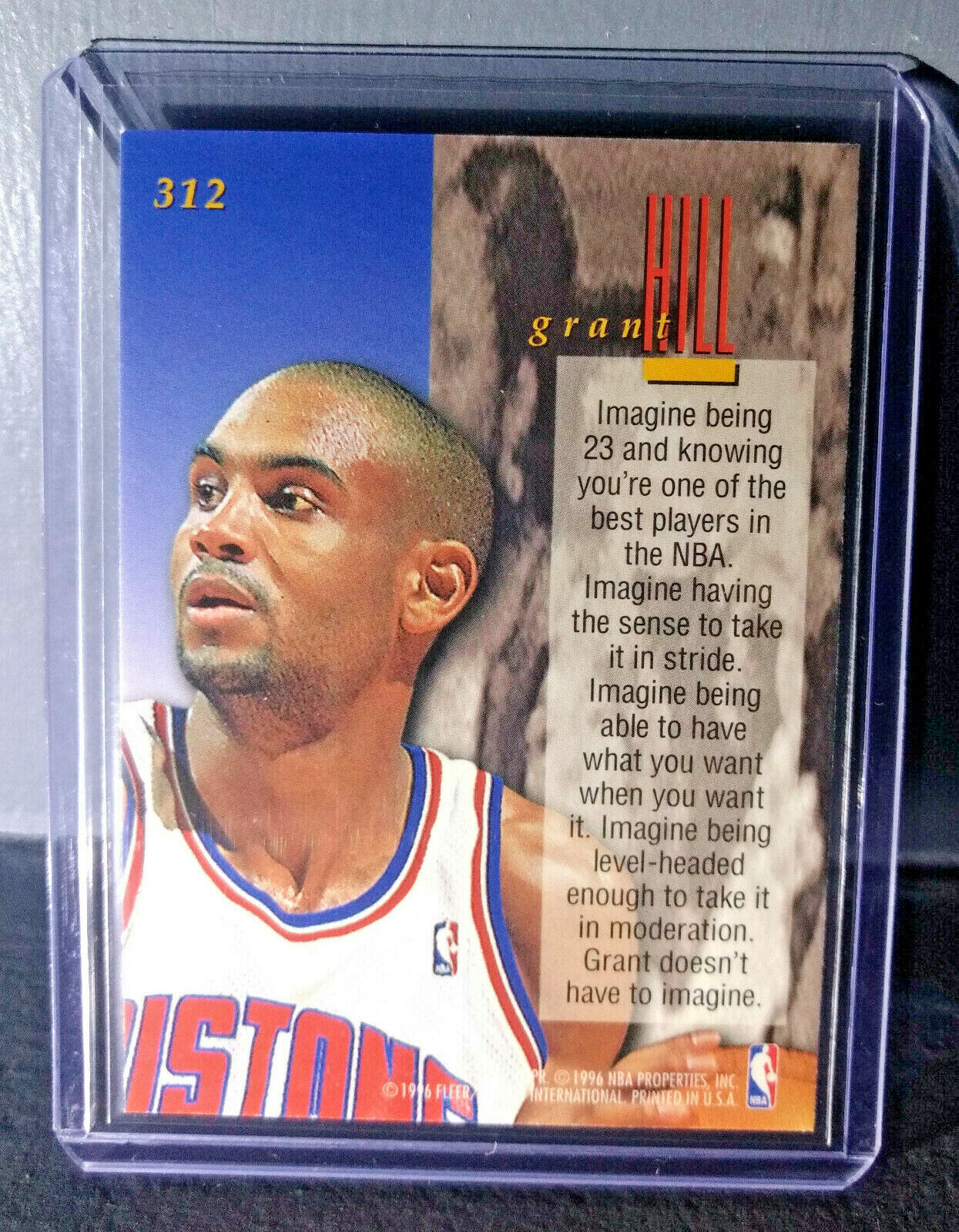 1995-96 Grant Hill Fleer Ultra #312 Encore Basketball Card