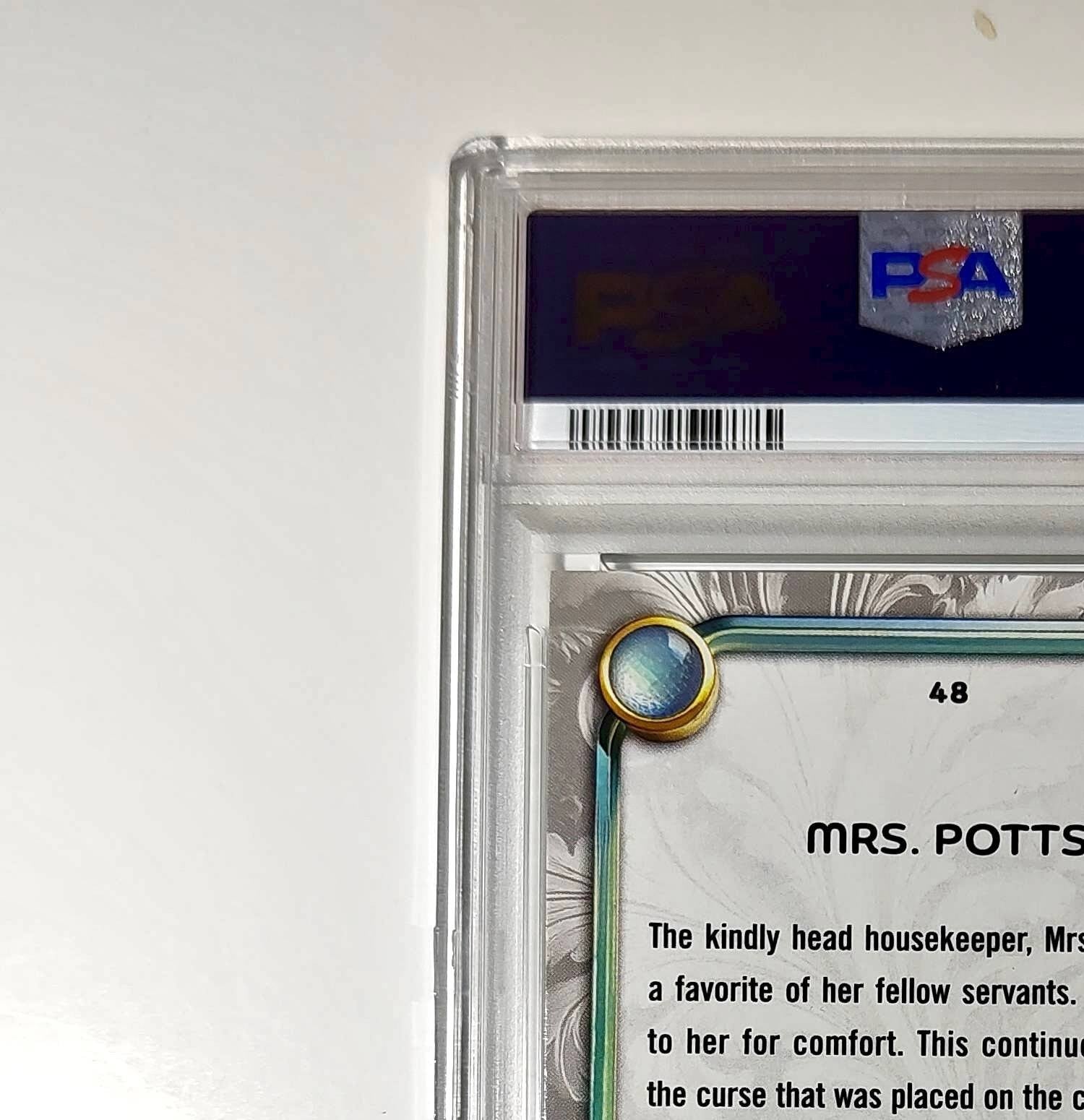 Mrs. Potts 2025 Topps Disney #48 Winter Variant Card Beauty and the Beast PSA 9