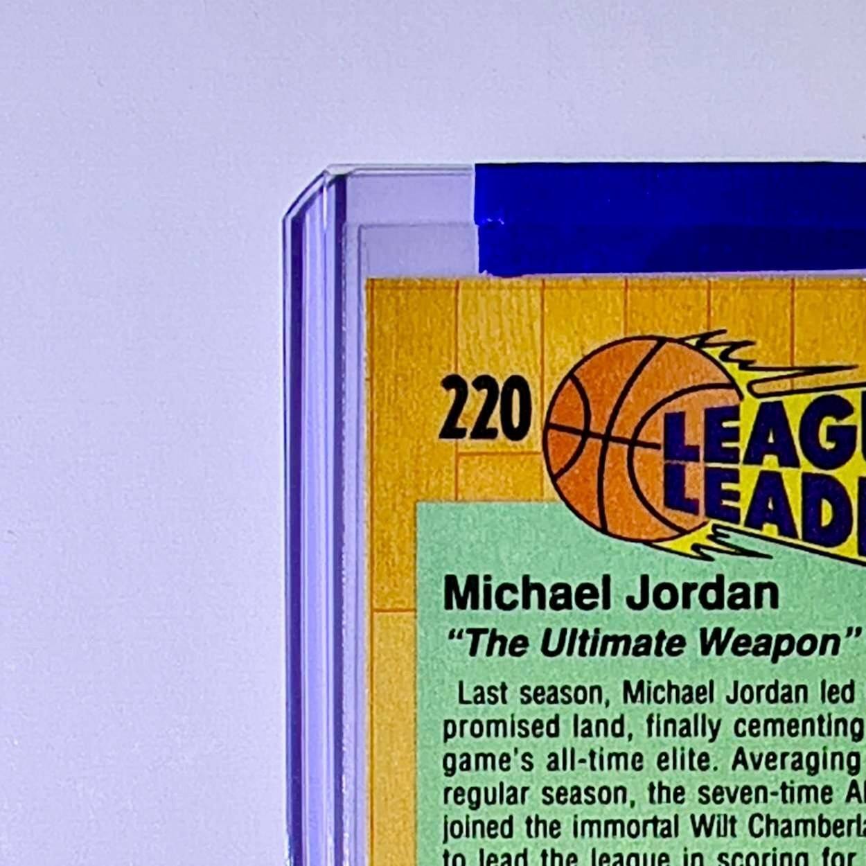 Michael Jordan 1991-92 Fleer League Leaders #220 Basketball Card Chicago Bulls