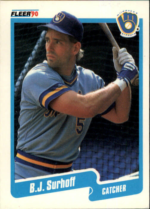 1990 B.J. Surhoff Fleer Baseball Card #338