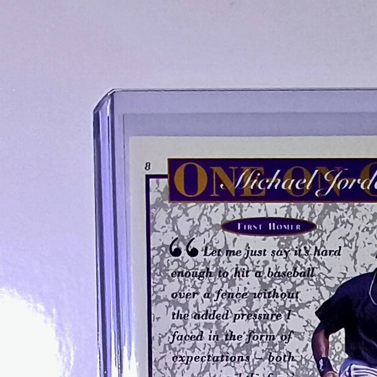 Michael Jordan 1995 Upper Deck Minors One on One #8 Card MLB Retirement