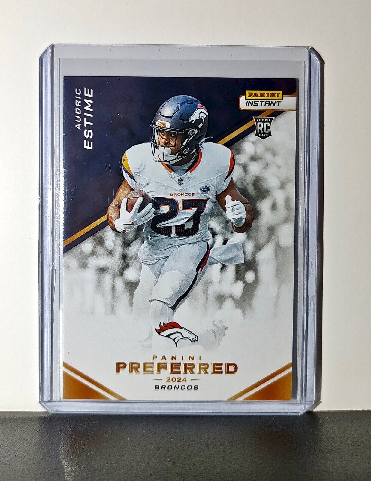 Audric Estime 2024 Panini Preferred NFL #2 Rookie Football Card Broncos 1/335