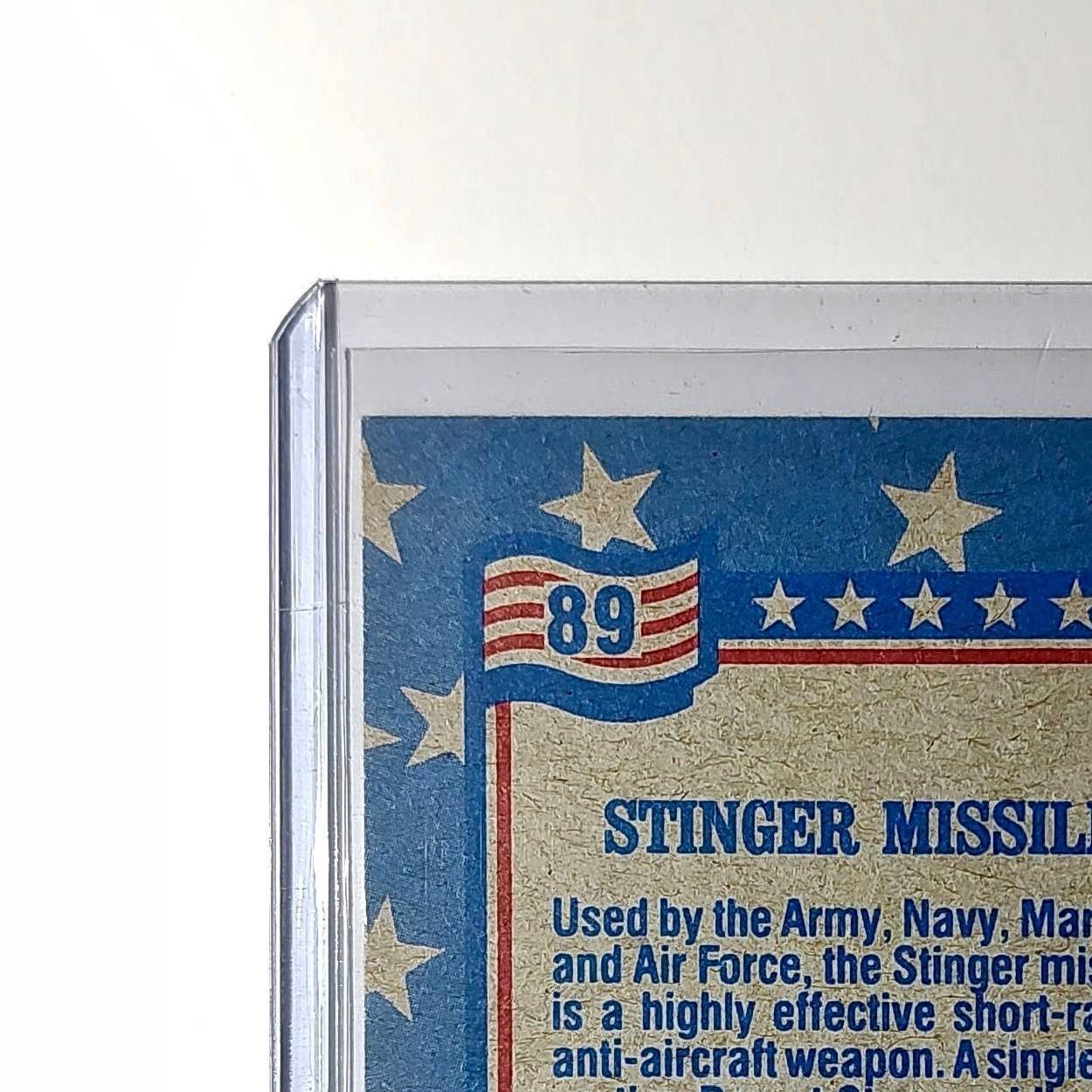 Stinger Missile 1991 Topps Desert Storm #89 Card