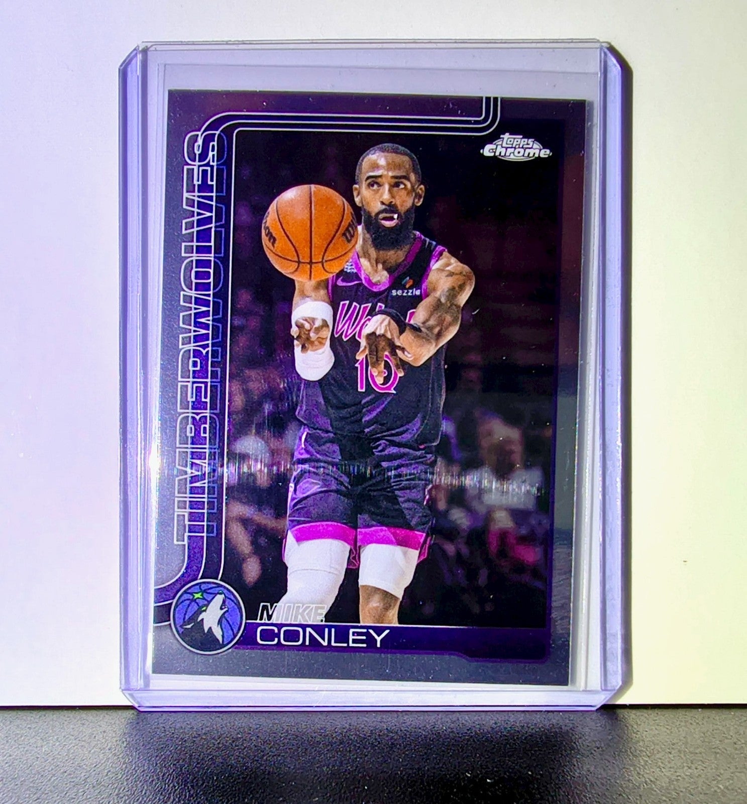 Mike Conley 2025-26 NBA Topps Chrome Update #109 Card Minnesota Timberwolves