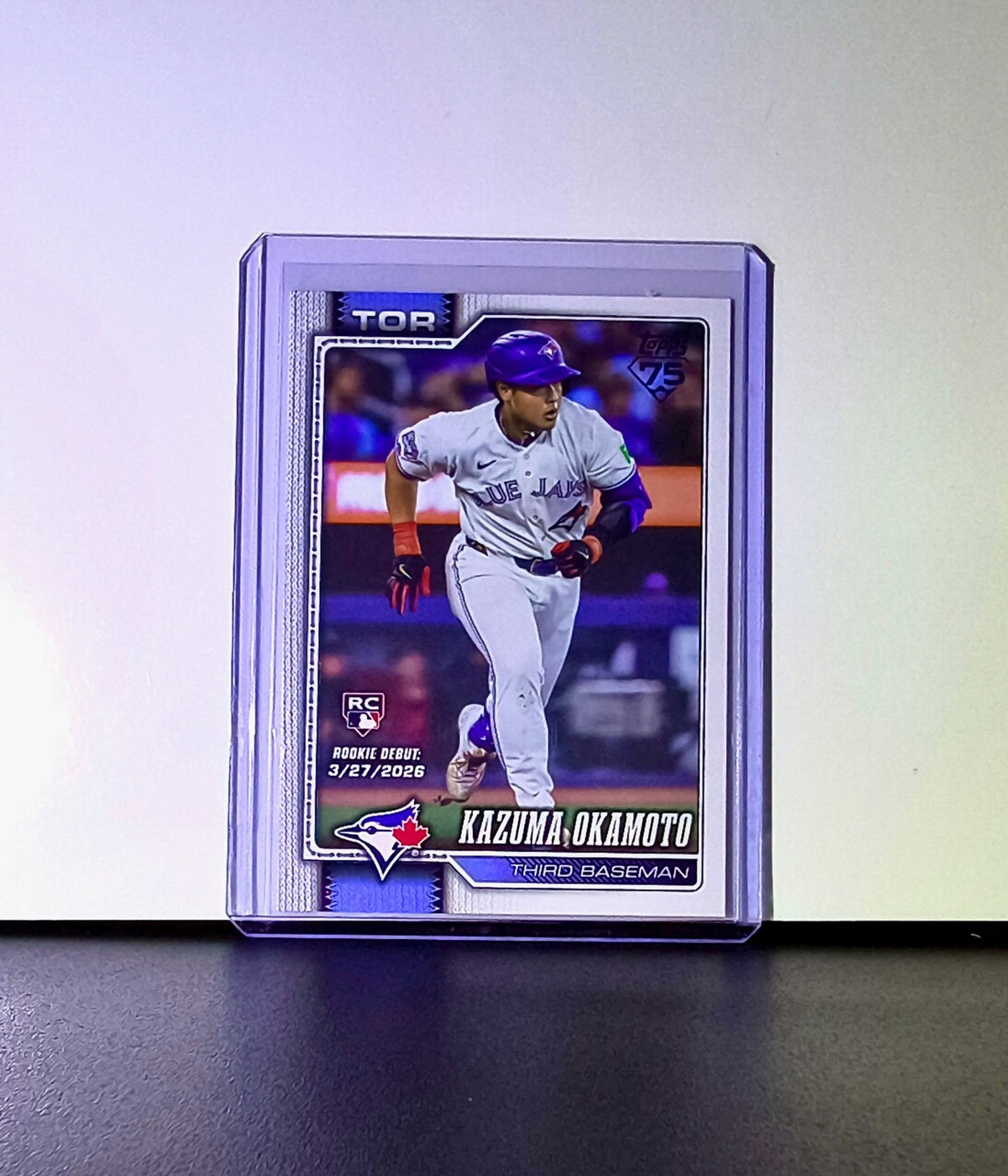 Kazuma Okamoto Rookie 2026 Topps Update MLB #US224 Card Toronto Blue Jays