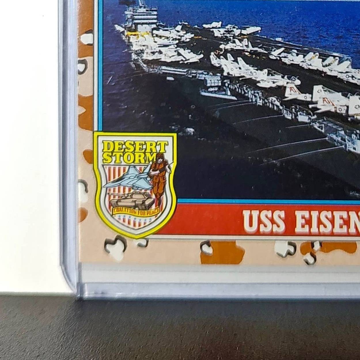 USS Dwight D. Eisenhower 1991 Topps Desert Storm #120 Card