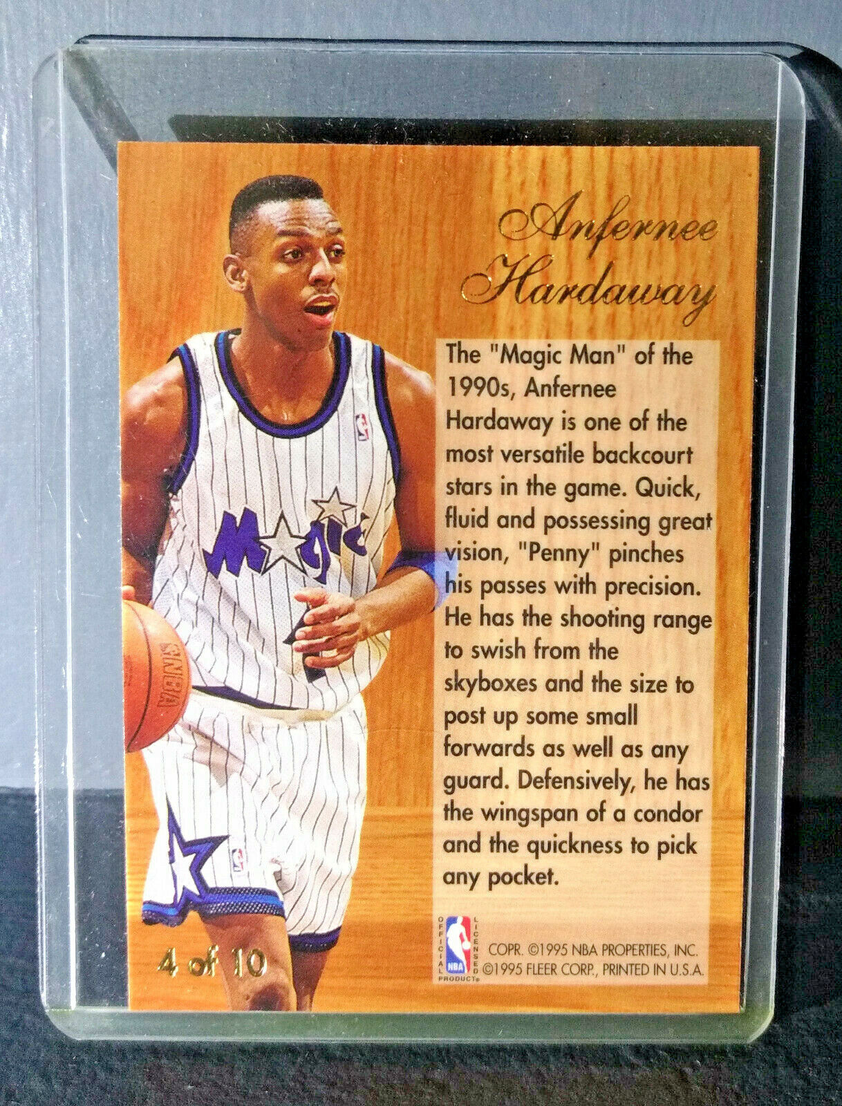 1994-95 Anfernee Hardaway Flair Playmakers #4 Basketball Card