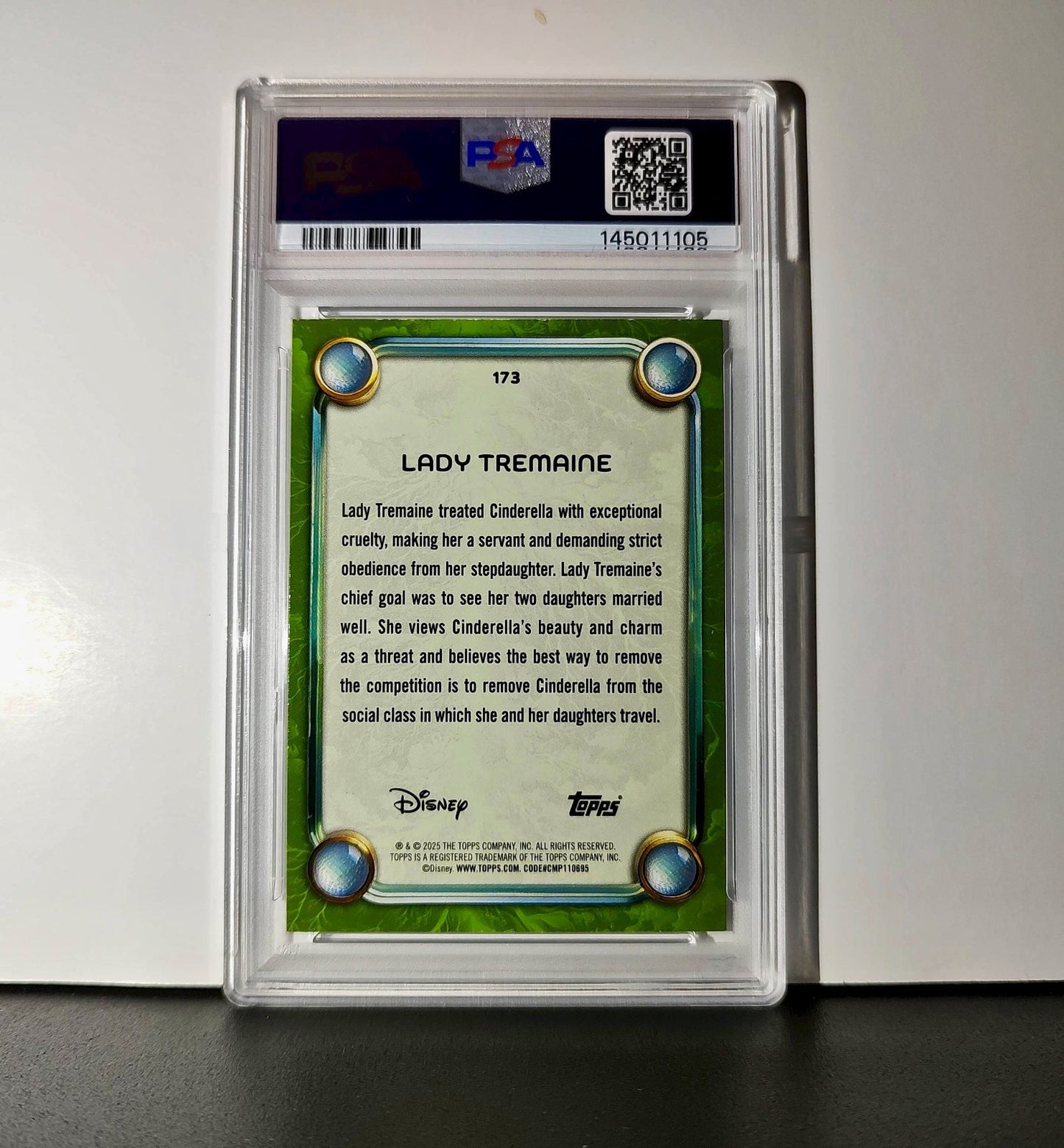 Lady Tremaine 2025 Topps Disney Wonder #173 Card Cinderella PSA 7