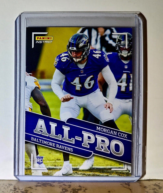 Morgan Cox 2020 Panini All-Pro NFL #29 Rookie Card 1/241 Baltimore Ravens