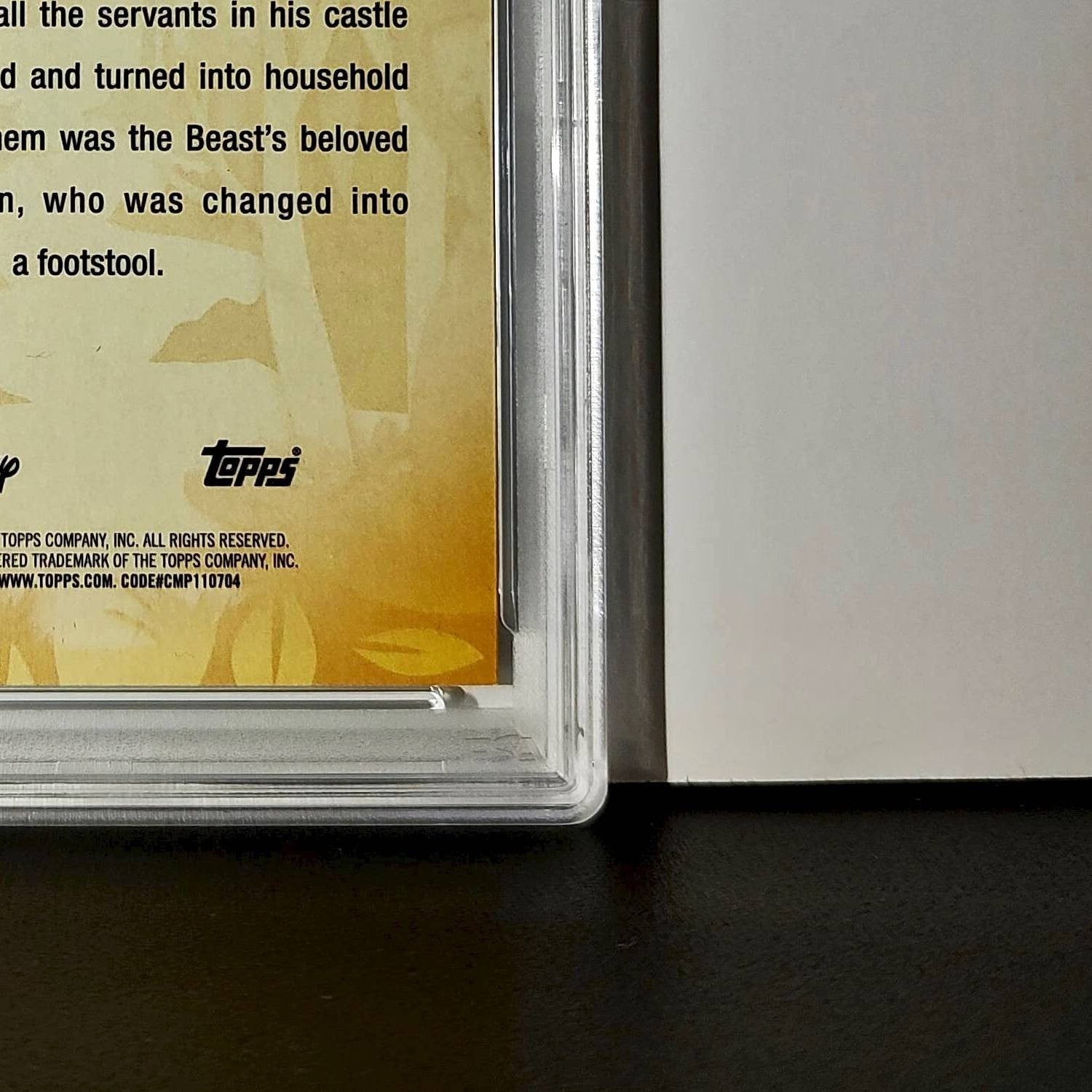 Sultan 2025 Topps Disney #FF-11 Furry Friends Card Beauty and the Beast PSA 10
