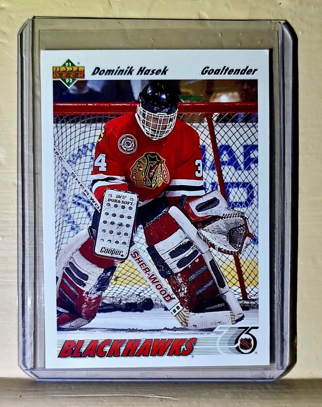 Dominik Hasek 1991-92 Upper Deck #335 Hockey Card Chicago BlackHawks