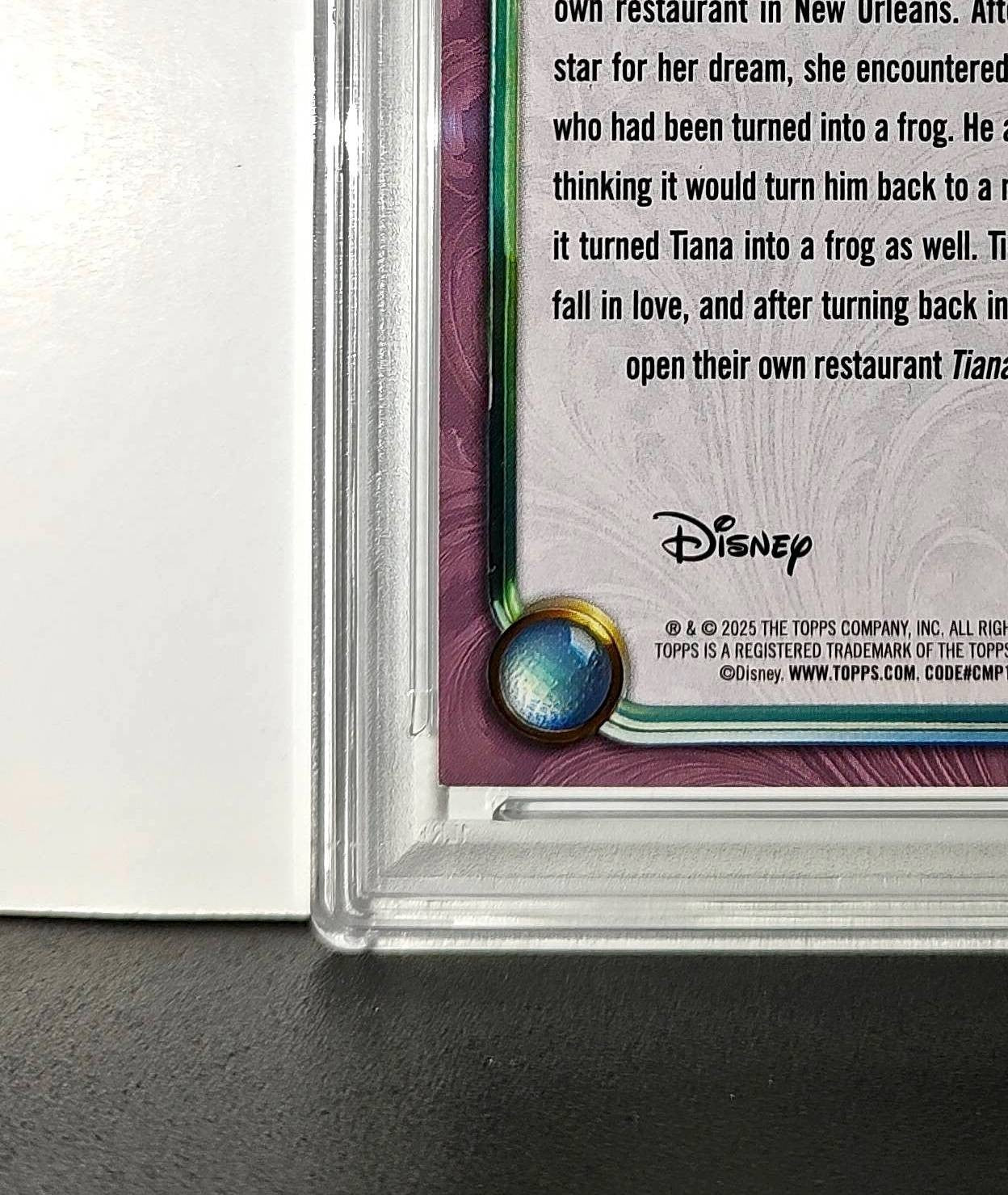 Tiana 2025 Topps Disney Cartoon Princess #159 Card PSA 9
