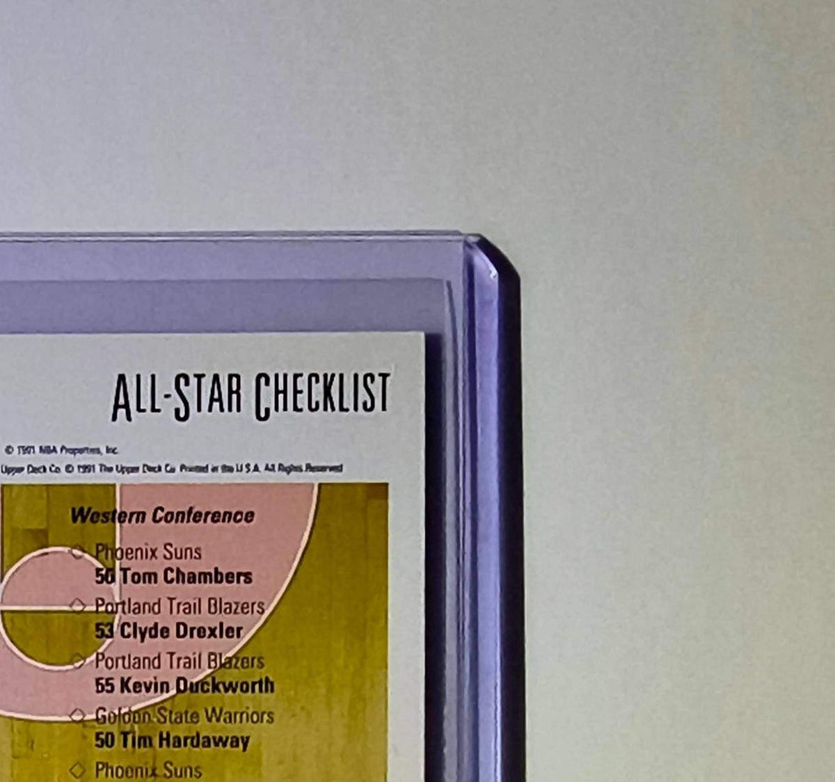 Michael Jordan 1991-92 Upper Deck All-Star Checklist #48 Card Chicago Bulls