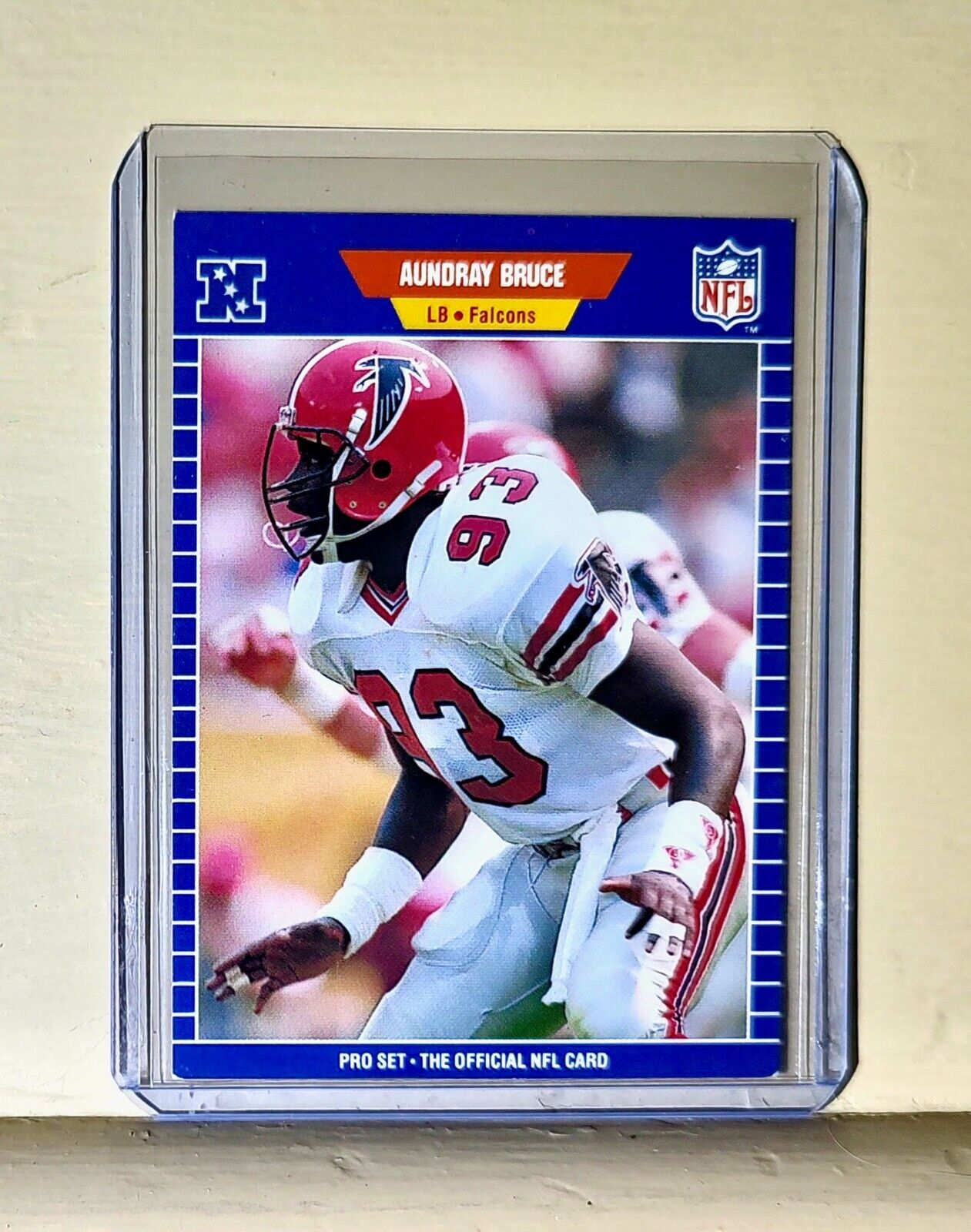 1989 Aundray Bruce The Official NFL Football Card #2 Atlanta Falcons