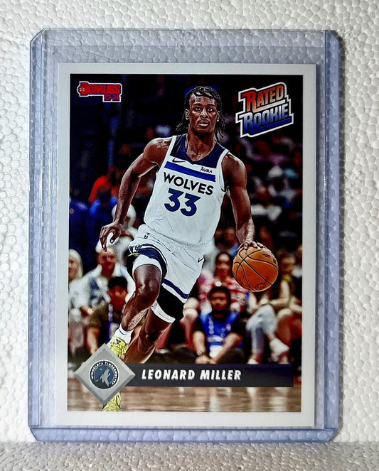 Leonard Miller 2023-24 Panini NBA #39 Rated Rookie Retro Card Timberwolves 1/715