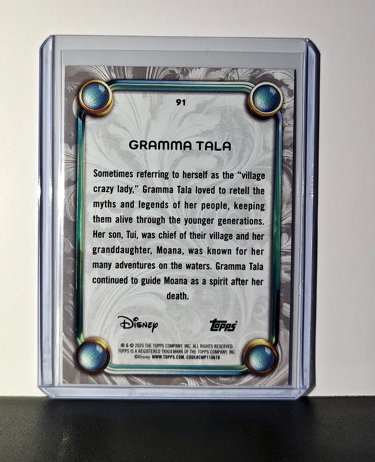Gramma Tala 2025 Topps Disney Wonder #91 Card Moana