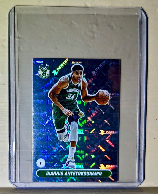 2023-24 Giannis Antetokounmpo Panini NBA Basketball #218 Sticker Milwaukee Bucks