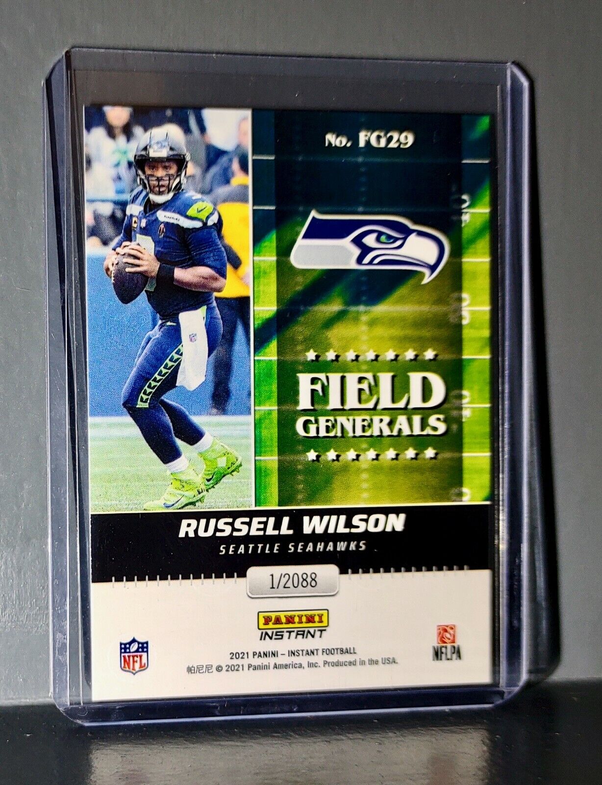 Russell Wilson 2021 Panini NFL Instant Field Generals #29 Rookie Card 1 of 2088