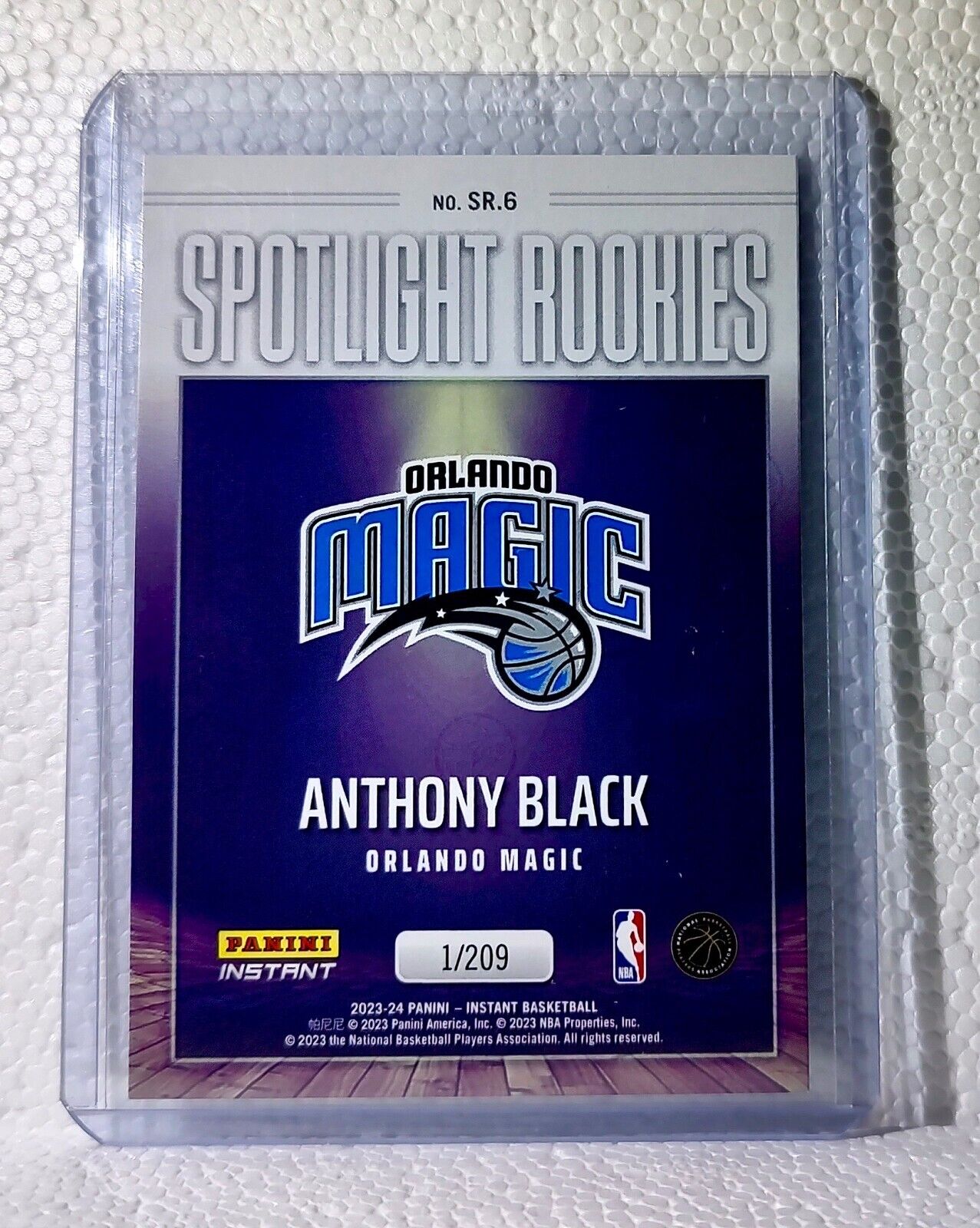 Anthony Black 2023-24 Panini #6 NBA Spotlight Rookies Basketball Card 1/209