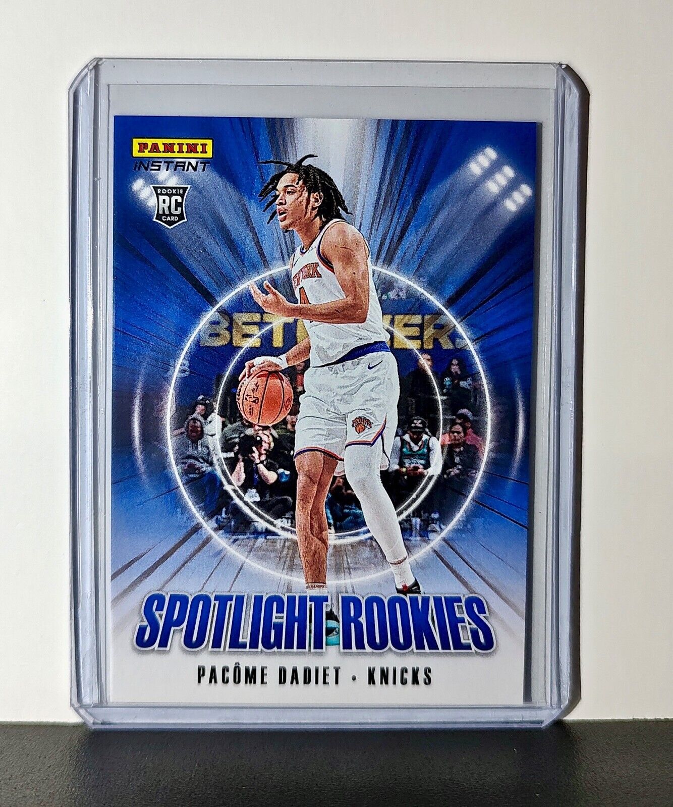 Pacome Dadiet Rookie 2024-25 Panini Spotlight Rookies NBA #24 Knicks 1 of 170