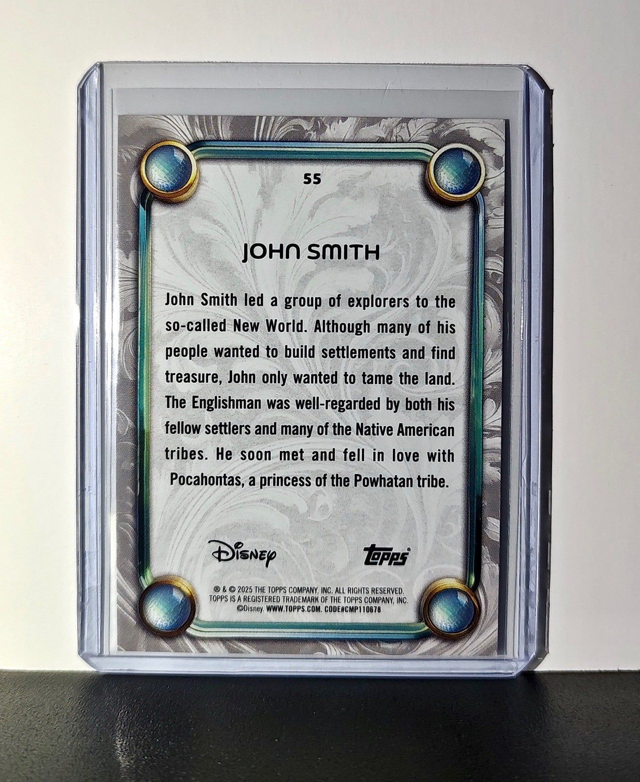 John Smith 2025 Topps Disney Wonder #55 Card Pocahontas