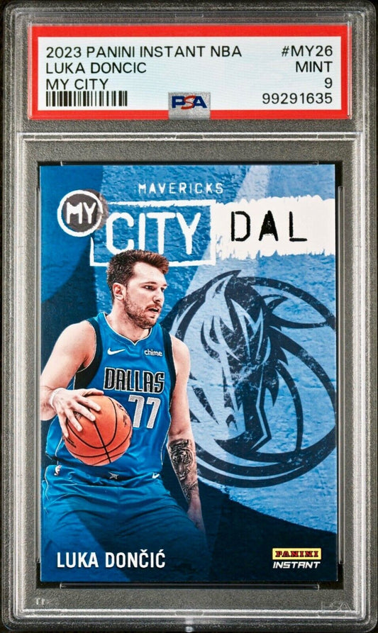 Luka Doncic 2023 Panini MyCity NBA #MY-26 Basketball Card PSA 9 Mint