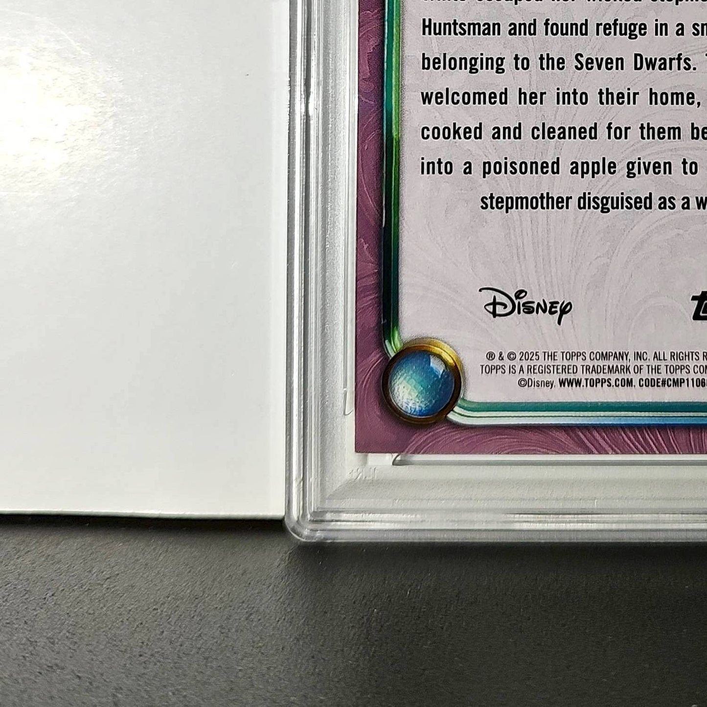 Snow White  2025 Topps Disney Cartoon Princess #151 Card PSA 9