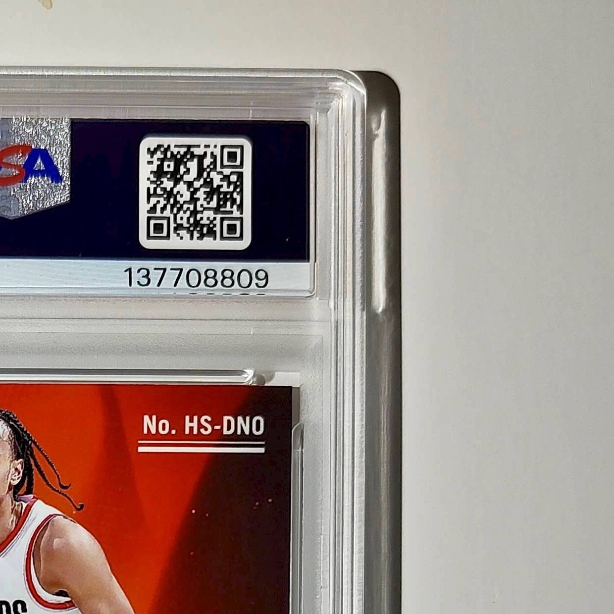 Dalano Banton 2023 NBA Hoops #HS-DN0 Hot Signatures Prizm Disco PSA 9 Auto 10