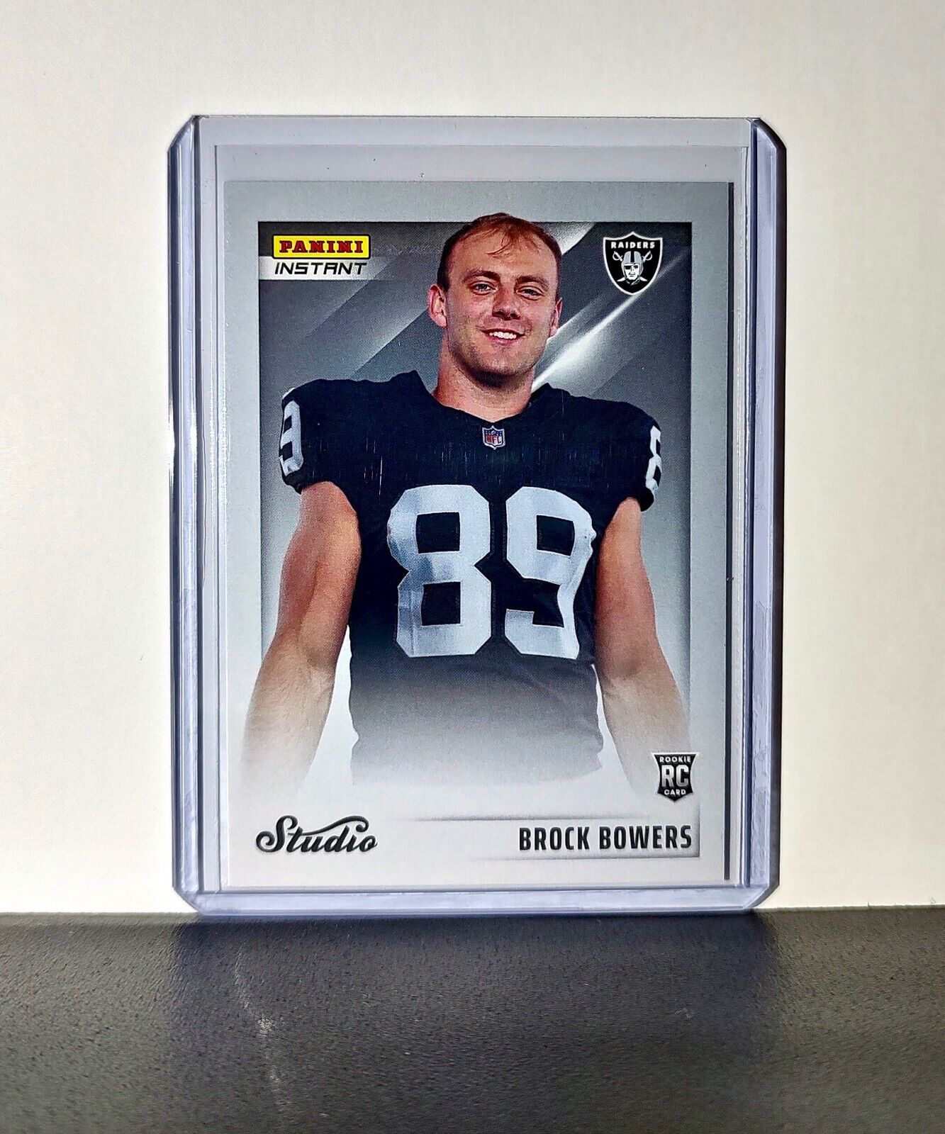 Brock Bowers 2024 Panini NFL Studio Rookies #37 Card Las Vegas Raiders 1/1672