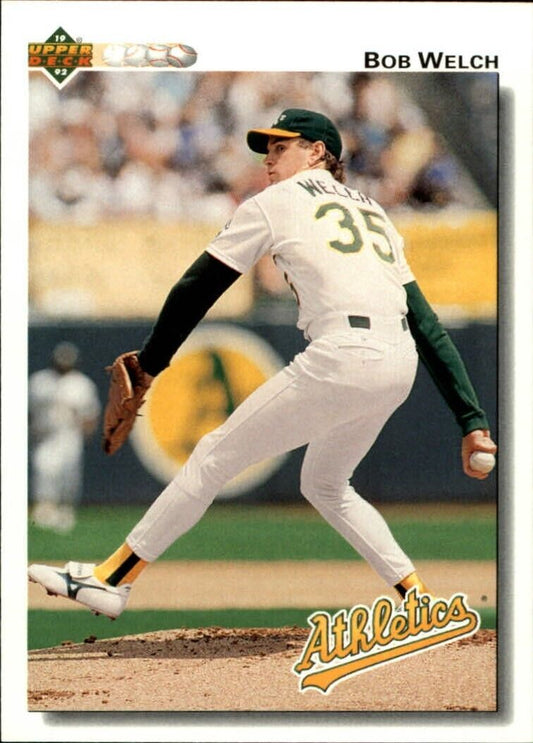 Bob Welch 1992 Upper Deck MLB #452 Baseball Card Oakland Athletics