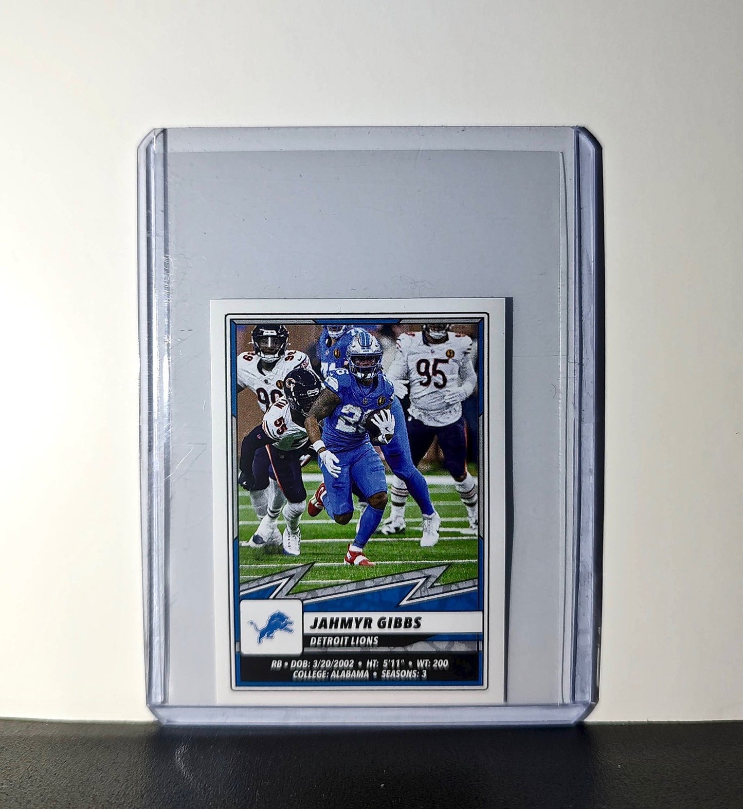 Jahmyr Gibbs 2025 Panini NFL #377 Sticker Detroit Lions