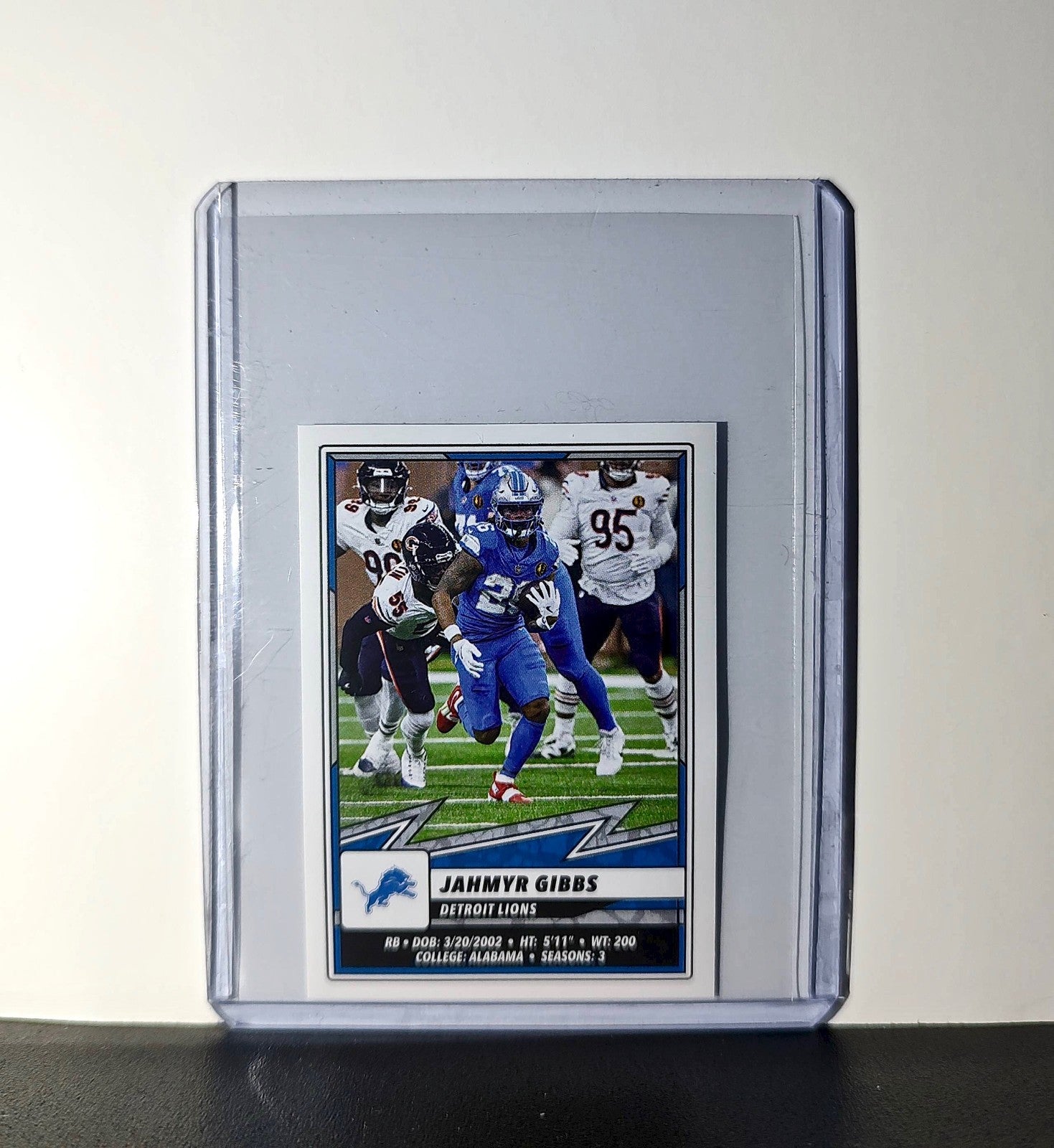 Jahmyr Gibbs 2025 Panini NFL #377 Sticker Detroit Lions