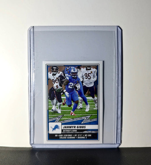 Jahmyr Gibbs 2025 Panini NFL #377 Sticker Detroit Lions