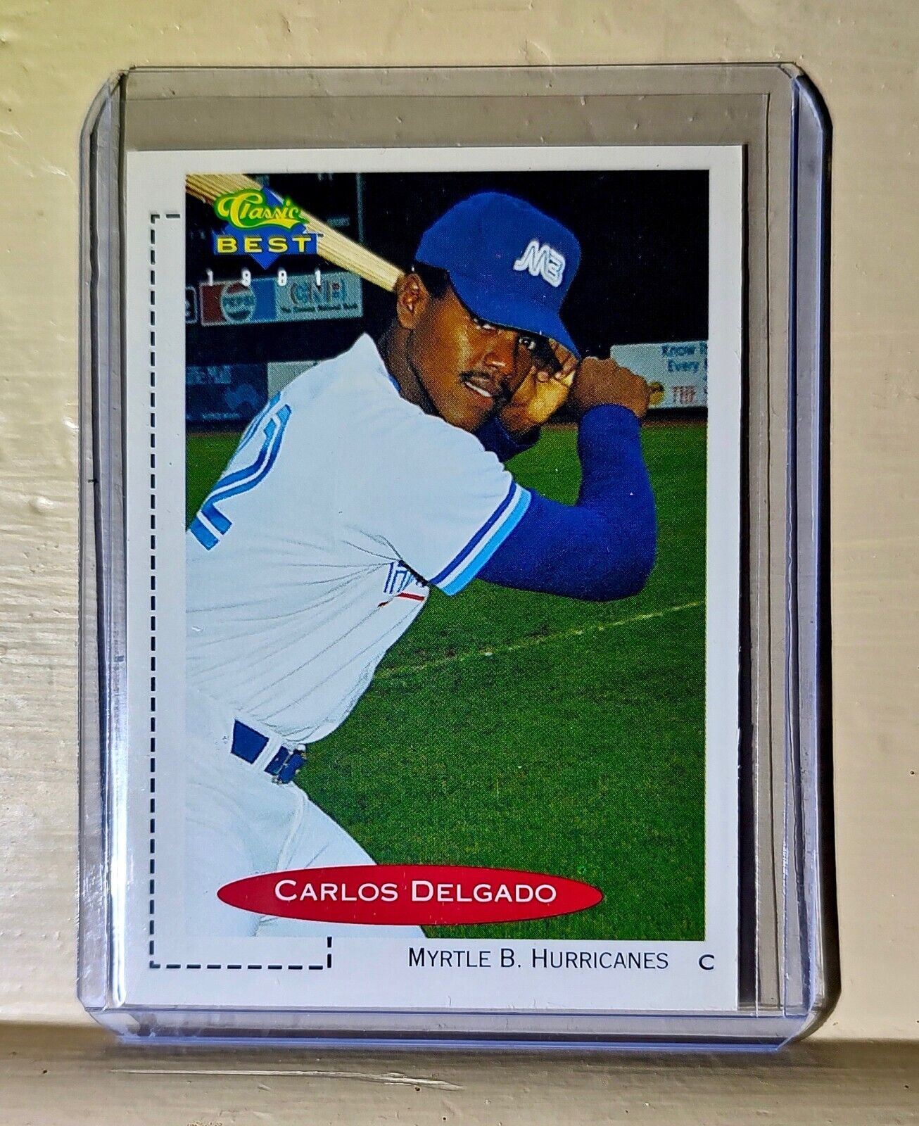 Carlos Delgado 1991 Classic #63 Baseball Card Myrtle Beach Hurricanes