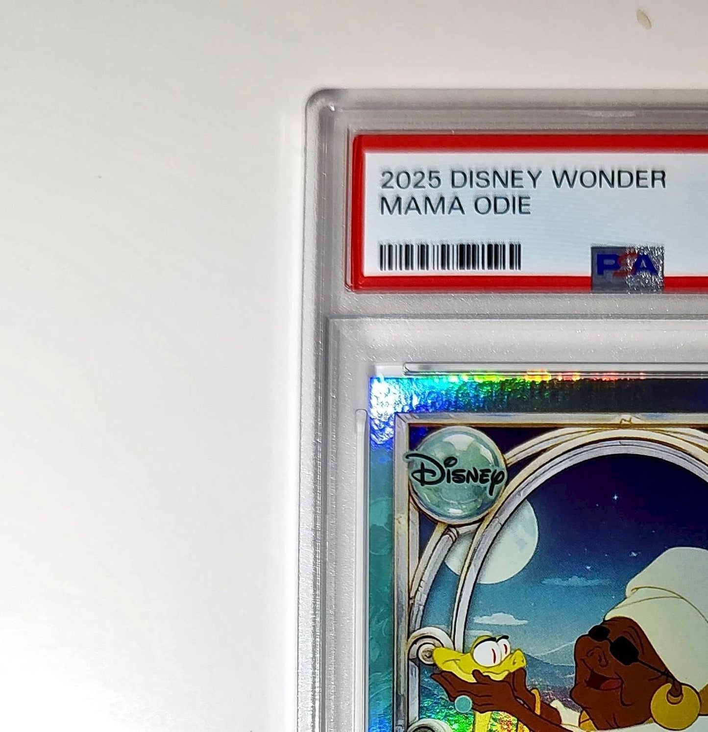 Mama Odie 2025 Topps Disney #142 Diamond Card The Princess and the Frog PSA 7