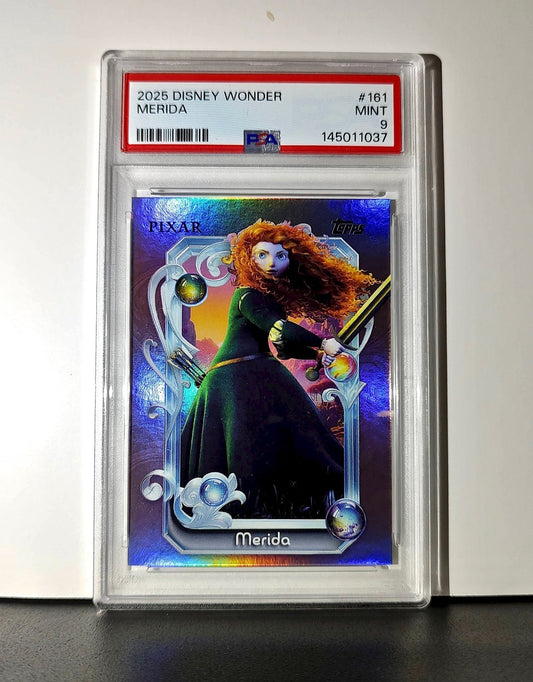 Rapunzel 2025 Topps Disney Cartoon Princess #160 Card Tangled PSA 9
