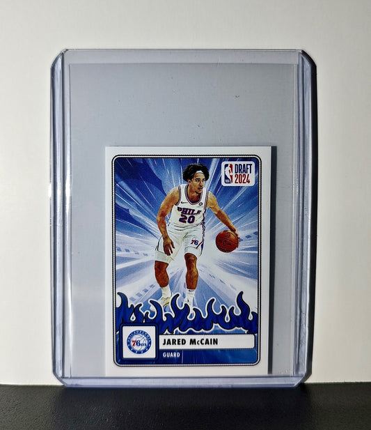 Jared McCain Rookie Draft 2024-25 Panini NBA #94 Sticker Card Philadelphia 76ers