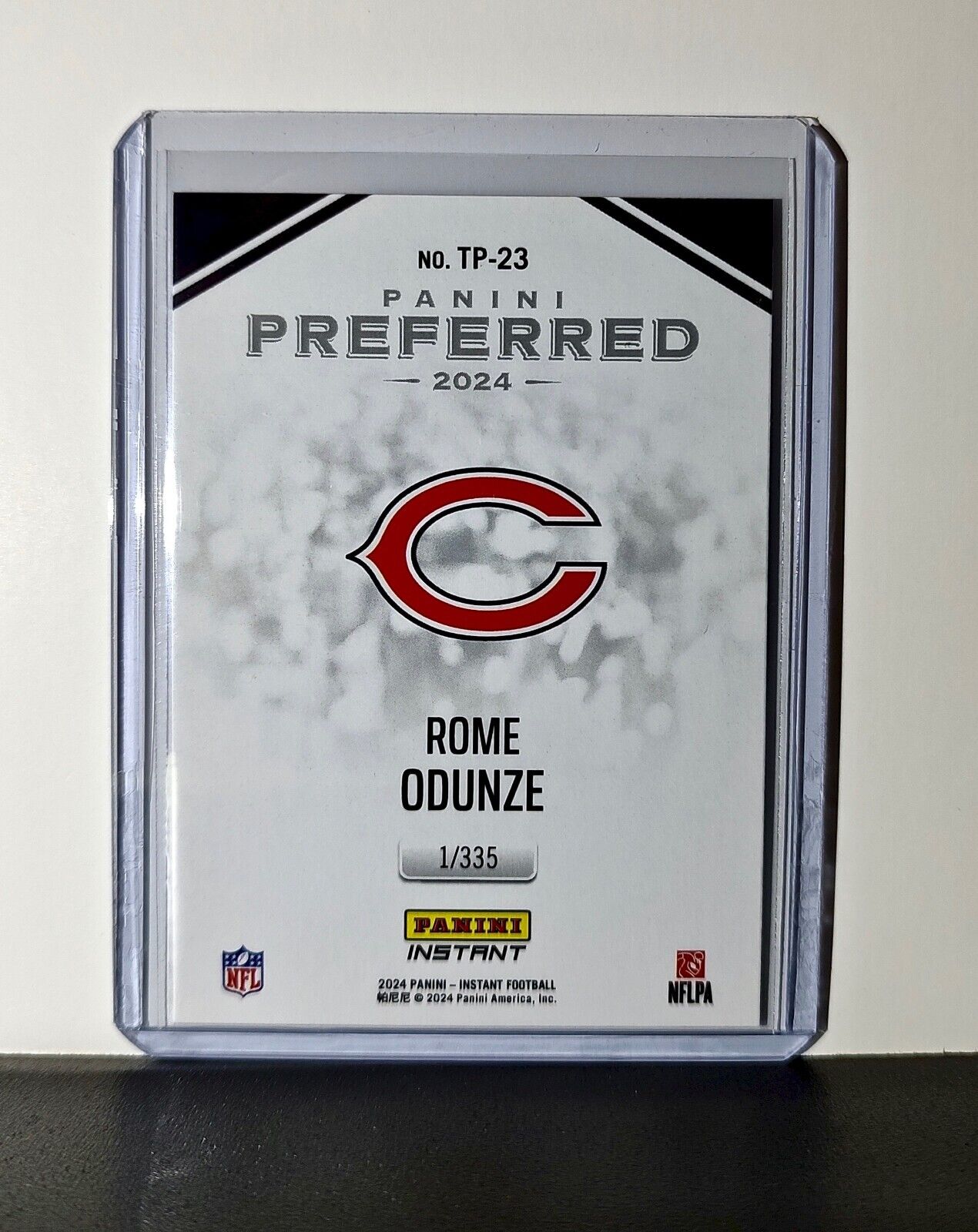Rome Odunze 2024 Panini Preferred NFL #23 Rookie Card Chicago Bears 1/335