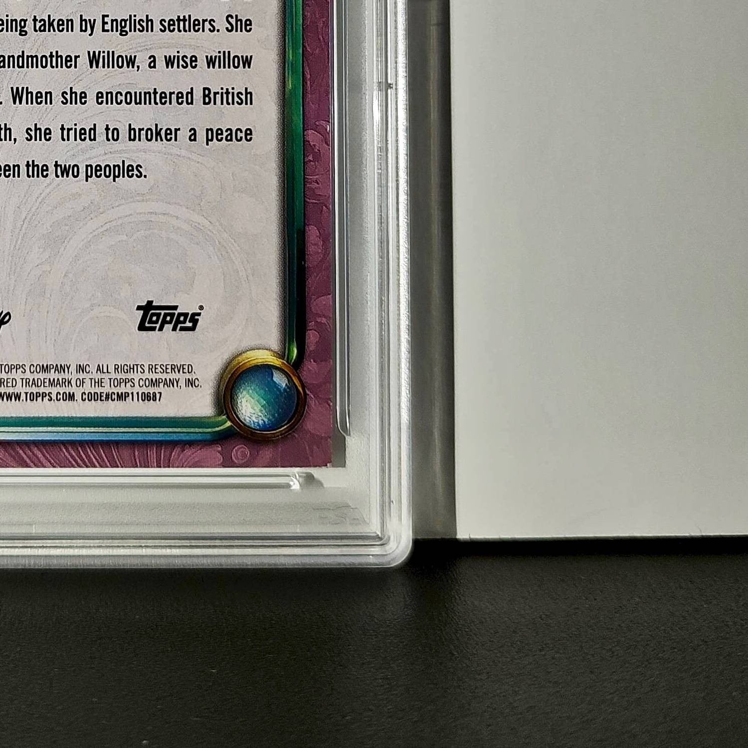 Pocahontas 2025 Topps Disney Cartoon Princess #157 Card Pocahontas PSA 9 MT