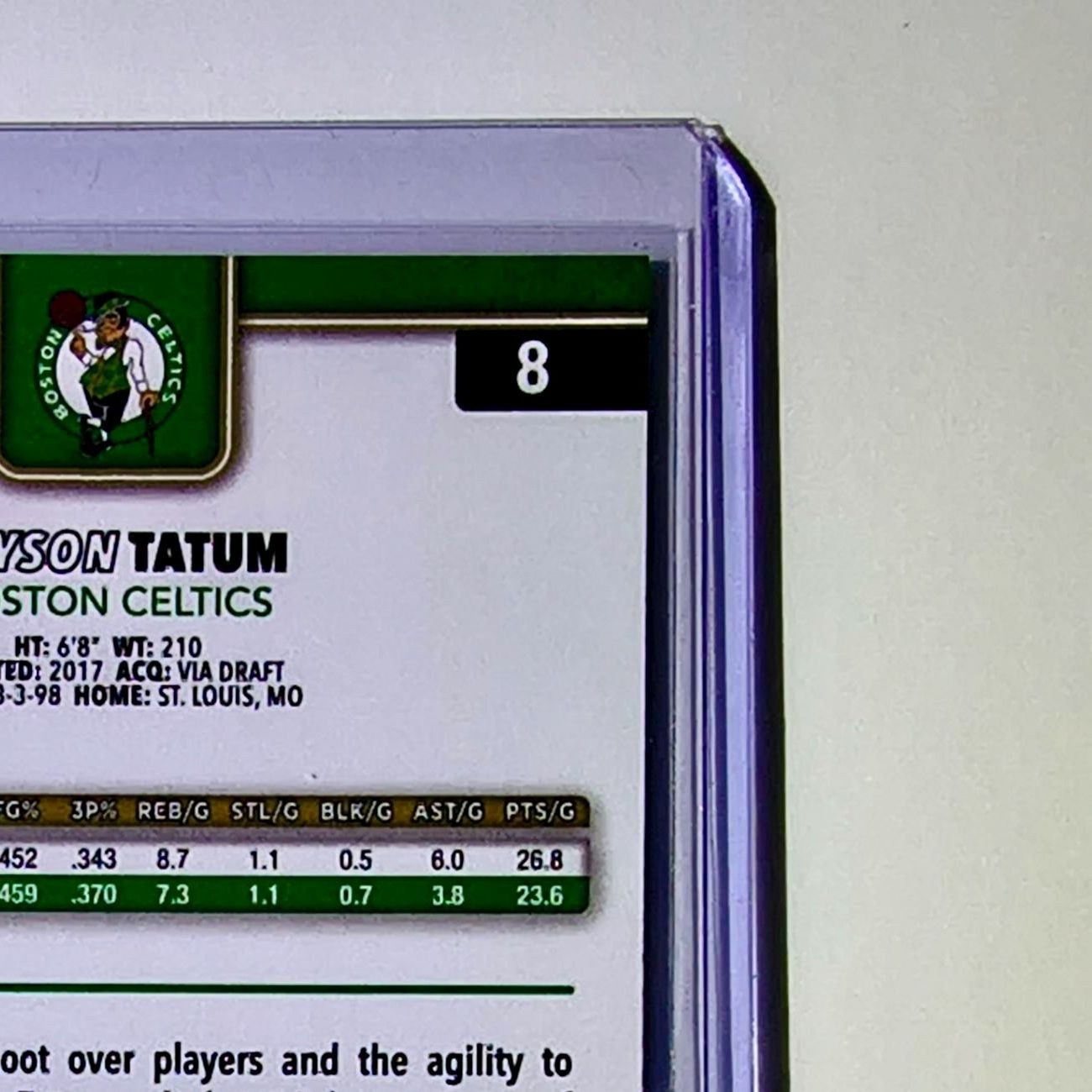 Jayson Tatum 2025-26 NBA Topps Chrome Update #8 Basketball Card Boston Celtics
