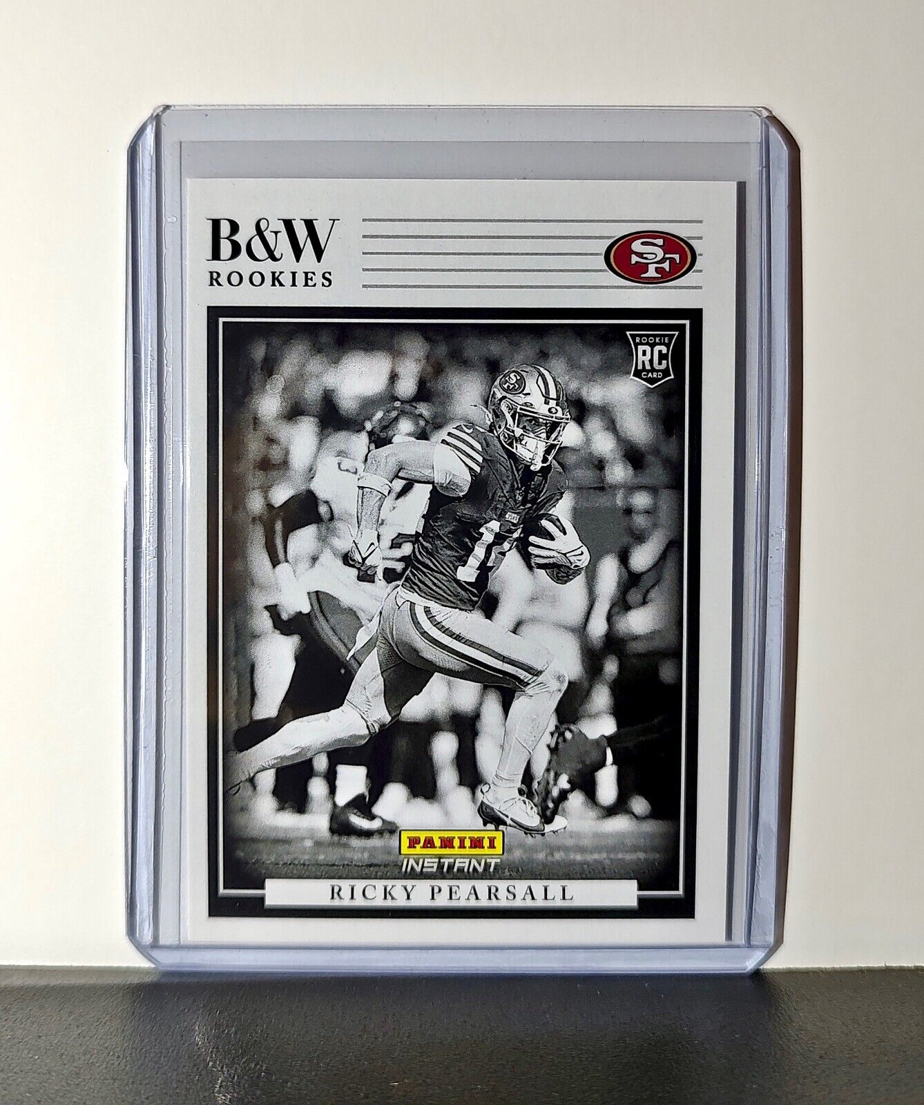 Ricky Pearsall 2024 Panini NFL #31 Black & White Rookies Card 49ers 1 of 680