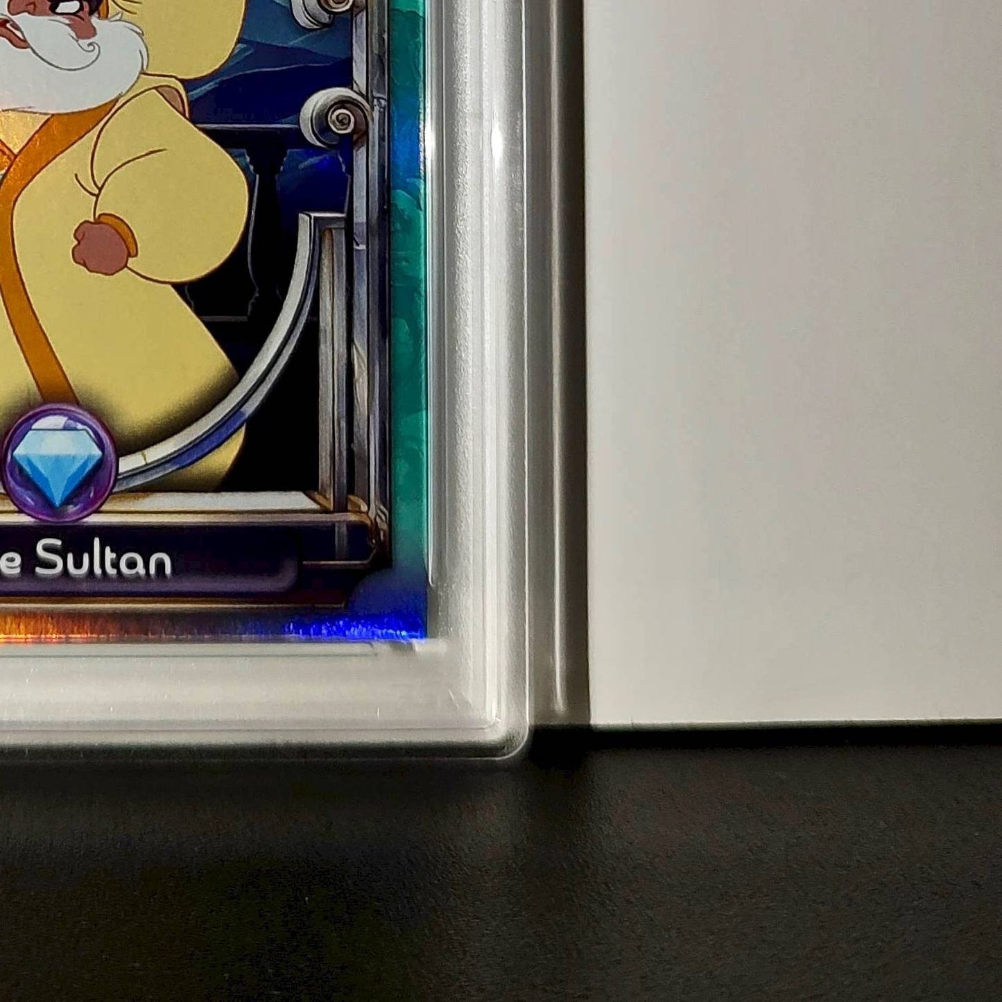 The Sultan 2025 Topps Disney Wonder #132 Diamond Card Alladin PSA 8