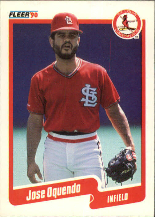 1990 Jose Oquendo Fleer Baseball Card #255