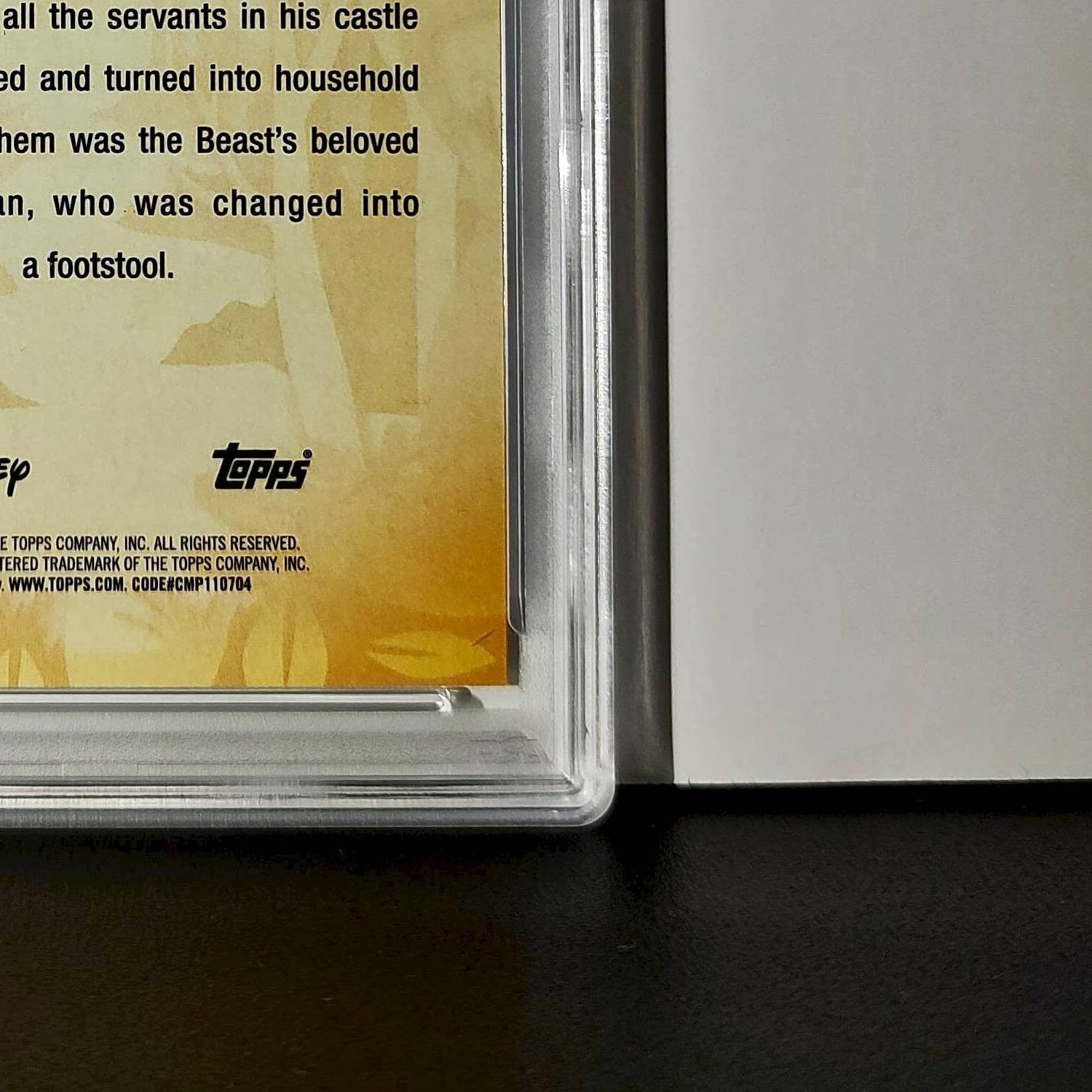 Sultan 2025 Topps Disney #FF-11 Furry Friends Beauty and the Beast PSA 10 GM