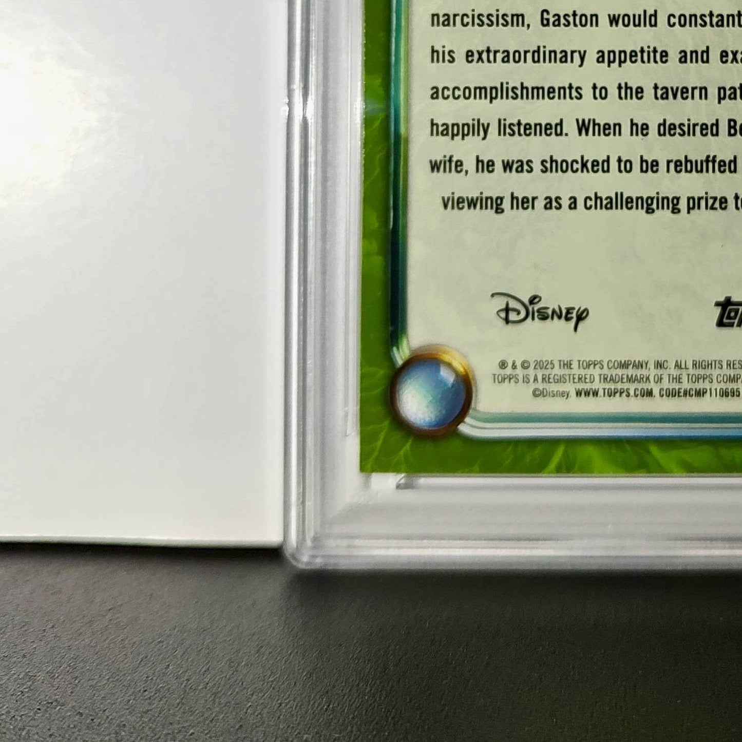 Gaston 2025 Topps Disney Wonder #177 Card Beauty and the Beast PSA 10
