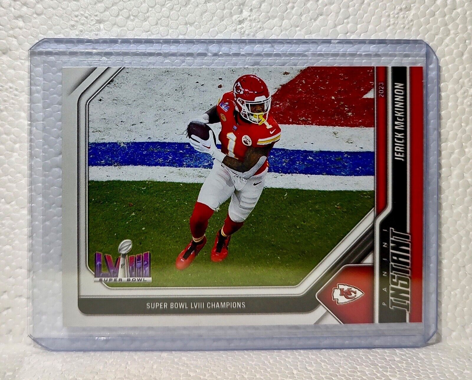 Jerick McKinnon 2023 Panini NFL Superbowl Champions #13 Card Kansas City Chiefs