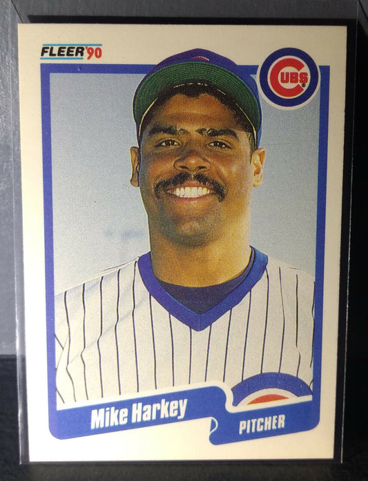 1990 Mike Harkey Fleer Baseball Card #33